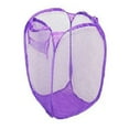 thumbnail image 3 of Anvazise Laundry Bag Pop Up Mesh Washing Foldable Laundry Basket Bag Bin Hamper Storage Navy Blue, 3 of 8