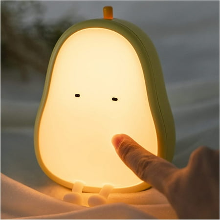 

Cute Kids Night Light Silicone Soft Night Light for Baby Girl Gift Portable Rechargeable Touch Sensor LED Light for Teen Boys Ladies