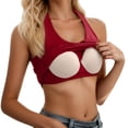 thumbnail image 4 of vigerkar Womens Tank Tops Sexy Halter Neck Going Out Tops Summer 2026 Trendy Backless Workout Shirts Sleeveless Y2k Clothes (Wine, M), 4 of 5