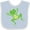 Blue and White, variant on Inktastic Jumping Frog Boys or Girls Baby Bib