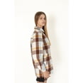 thumbnail image 4 of Plaid Zip Shacket - Women's Full Zip Casual Plaid Jacket, 4 of 4