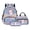 Axolotl Star Mermaid Scales, variant on Xoenoiee Lizard Hunting Camo Print Backpack for Girls Boys Middle School Bag with Lunch Bag and Pencil Case 3 In 1 Set Elementary Bookbag School Back Packs for Kids Daycare Satchel Rucksack