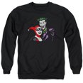 thumbnail image 1 of Batman Joker & Harley-Adulte Chandail en Molleton Col Rond, Noir - 2X, 1 of 1
