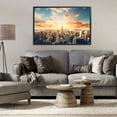 thumbnail image 2 of Stupell Industries Golden Hour Cityscape Sunset Black Framed Giclee Art design by LSR Creative Studio, 20 x 30, 2 of 8