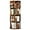Brown, variant on YYEAN Rotating Bookshelf, 360° Rotating Bookcase for Small Space, Corner Bookcase for Bedroom, Living Room, Study Room, 4 Tier, White