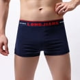 thumbnail image 3 of Men's Boxer Briefs Mens Compression Underwear Men No Ride up Underwear Designer Men Short Leg Briefs Boyfriend Mens Quick Y 2xl Soft Undies No Ride up Spandex Dark Blue M, 3 of 7