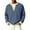 Navy_#06, variant on Nokdvo Mens Waffle Shirts Long Sleeve Trendy Quarter Button Up Henley Casual Pullover Tops Fall Winter Textured Color Block Loose Sweatshirt,Sky Blue L