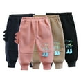 thumbnail image 2 of Chenyin Infant Baby Boys Girls Fleece Pants Warm Print Trousers Sweatpants with Pockets Boys Girls Fall Winter Padded Casual Pants for Toddler 3 Months-4 Years, 2 of 9