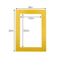 thumbnail image 3 of Metallic Gold Acid Free 16x20 Picture Frame Mats with White Core Bevel Cut for 12x16 Pictures -, 3 of 4