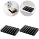 thumbnail image 4 of Soporte Silicona para Jabón Bandeja Jabonera Con Forma Peine Contenedor Almacenamiento (negro) 2 Uds., 4 of 7