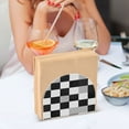thumbnail image 3 of Yayeee Napkin Holder for Table Kitchen Paper Tissue Organization, Black and Grey Plaid Pattern, 3 of 8