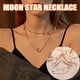 thumbnail image 1 of Collar para mujer, joyería para mujer, collar con colgante de aleación de estrella de doble capa europea y de moda., 1 of 5