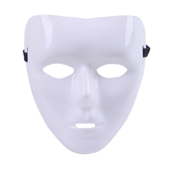 Halloween JabbaWockeeZ Dance Crew Mask, White PVC Costume Party Mask for Adults