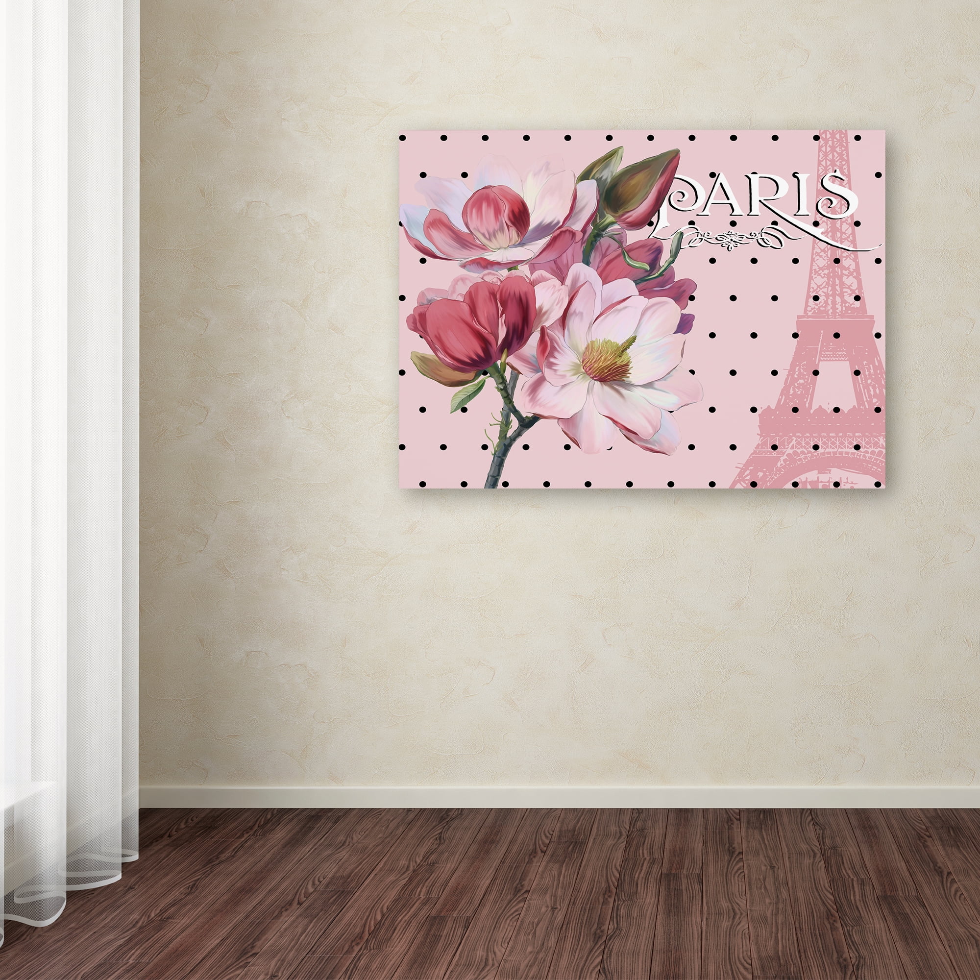 Trademark Fine Art 'Paris Magnolias I' Canvas Art by Tina Lavoie