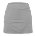 thumbnail image 4 of Olyvenn Womens Skorts with Pockets Tummy Control Plus Size Skorts for Women High Waist Athletic Sports Pants Skirt Casual Shorts Gray XXL, 4 of 5