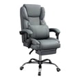 thumbnail image 4 of predolo Chaise de Bureau Chaise Inclinable Chaise de Jeu Ergonomique Dossier Haut Réglable Éponge Alliage d'Aluminium Convient aux Adultes Femmes Bureau à Domicile Étude Espace de Travail Professionnel Gris, 4 of 8