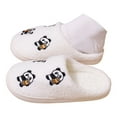 thumbnail image 3 of Wovix Women's Basic Slipper with Panda Graphic Soft Sole House Slippers Cozy on Fluffy Scuff Shoes Casual Relaxing Bedroom Shoes Lightweight House Shoes, 3 of 6