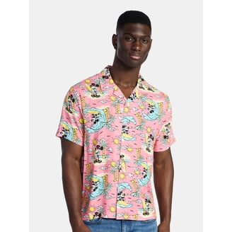 lion king dress shirt Disney Lion King Simba Nala Timon Men's Hawaiian Aloha Dress Shirt, Graphic  Print, Size XX-Large