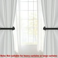 thumbnail image 3 of Soportes para cortinas Hoousuper 304 de acero inoxidable negro, 4 unidades, 3 of 7