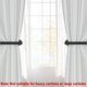 thumbnail image 3 of Soportes para cortinas Hoousuper 304 de acero inoxidable negro, 4 unidades, 3 of 7