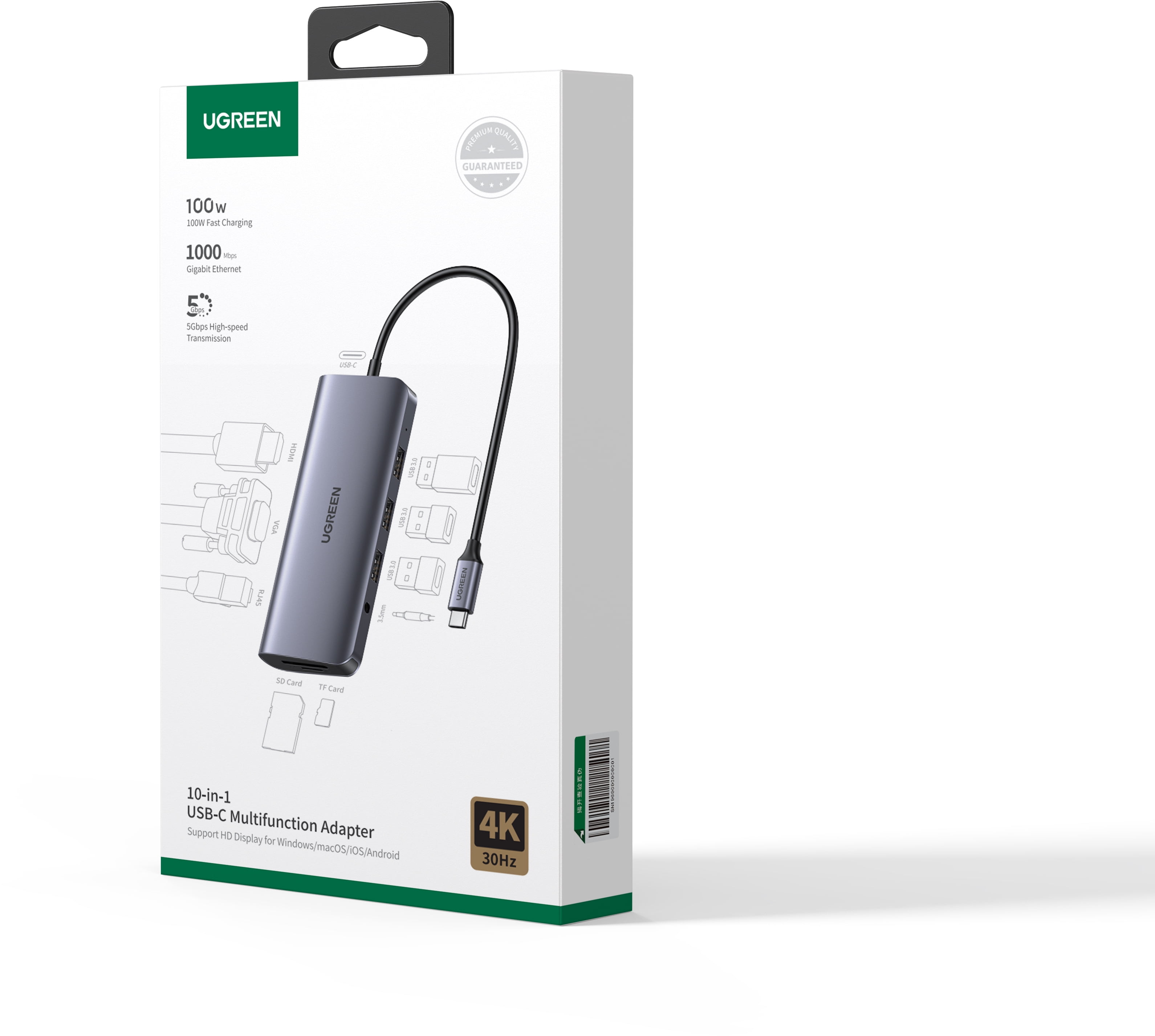 UGREEN 10-in-1 4K HDMI USB C Hub