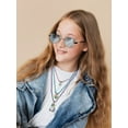 thumbnail image 4 of Wonder Nation Silver-Tone Trio Bright Girls Unicorn Layered Necklace Set., 4 of 4
