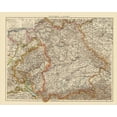 thumbnail image 2 of Andree 18x15 Gold Ornate Wood Framed with Double Matting Museum Art Print Titled - Wurtemberg Bavaria Germany - Andree 1895, 2 of 4
