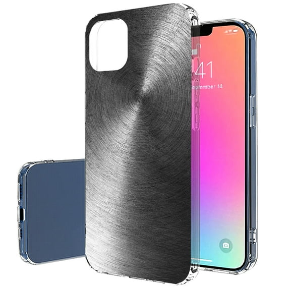 TalkingCase Slim Case for Apple iPhone 13 Pro, Slim Thin Gel Tpu Cover, Metal Pattern 11 Print, Light Weight, Flexible, Soft, Anti-Scratch, Printed in USA
