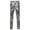 A-Silver36, variant on XIAOCHA Mens Slim-Fit Leather Pants Button Glossy Skinny Leg Pants Stretchy Edgy Biker Style Trousers