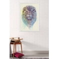 thumbnail image 2 of Rachel Caldwell - Lion Head Wall Poster, 22.375" x 34", Framed, 2 of 2
