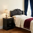 thumbnail image 2 of Fully Assembled Nightstand with 2 Drawers Solid Wood End Table Traditional Style Bedroom Funiture 1PC, 2 of 5