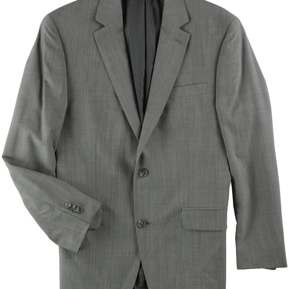 Michael Kors Mens Classic Two Button Blazer Jacket, Grey, 40 Regular