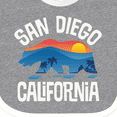 thumbnail image 4 of Inktastic San Diego California Bear Sunset Boys or Girls Baby Bib, 4 of 4