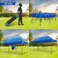 thumbnail image 3 of SANOPY 10' x 20' Canopy Tent EZ Pop Up Party Tent Portable Instant Commercial Heavy Duty Outdoor Market Shelter Gazebo with Roller Bag, Blue(Windproof Upgraded), 3 of 8