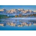 thumbnail image 2 of Frank, Krahmer 18x14 Black Ornate Wood Framed with Double Matting Museum Art Print Titled - Allgaeu Alps and Hopfensee lake, Bavaria, Germany, 2 of 4