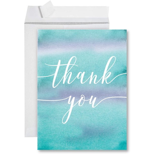 Koyal Wholesale Big Jumbo Thank You Card With Envelope 8.5 x 11 inch