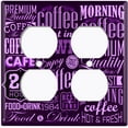thumbnail image 4 of Metal Light Switch Plate Cover Cafe Diner Coffee Sign Purple COF040, 4 of 13