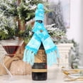 thumbnail image 2 of Christmas Knitted Scarf Bottle Cover Hat Wrap Dinner Tableware Home Decor, 2 of 4