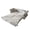 French Grey, variant on 83.8" Pull Out Sofa Bed King Size,Oversized Chesterfield Velvet Sofas with Flower Tufting,Convertible Recliner Lounge for living Room Apartment,White