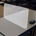 Shield Simple Transparent Amosfun Transparent Sneeze Guard Panel for Desk - Easy to Install ...