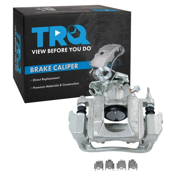 TRQ Rear Left Brake Caliper w/Bracket Drivers Side Compatible with 2011-2014 Ford Edge 2011-2015 Lincoln MKX