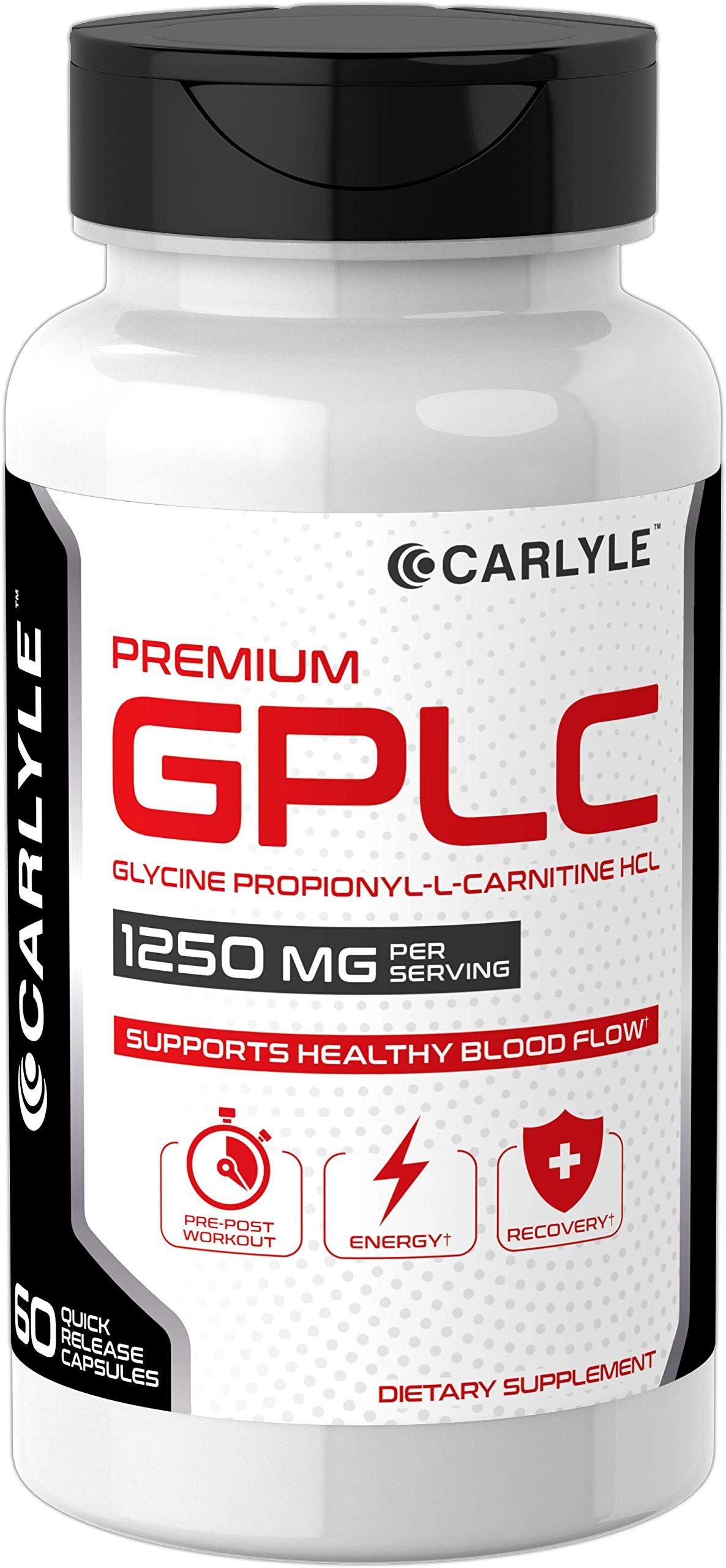 GPLC 1250 mg 60 Capsules Glycine PropionylLCarnitine HCL Highest