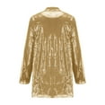 thumbnail image 4 of Brnmxoke Clearance Sale Women's Sequins Blazer Long Sleeve Sparkle Open Front Jacket Shawl Collar Cardigan,Women's Sequin Shiny Open Front Blazer Evening Party Jackets Coat, 4 of 5