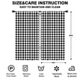 thumbnail image 2 of Blackout Kids Curtains,Black White Diamond Checkered Pattern Childrens Insulated Curtains Set Of 2,Bedroom Essentials,Toddler Room Decor 42"x84", 2 of 5