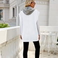 thumbnail image 6 of LYMAYTER Women Denim Jean Vest Summer Fashion Sleeveless Button-down for Jean Hooded Vest XS-2XL, 6 of 9