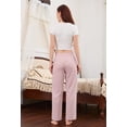 thumbnail image 4 of U2SKIIN Womens Pajama Pants, Soft Lightweight Lounge Sleep Pants with Pockets Casual Pj Bottoms (Light Pink Mel., XL), 4 of 5