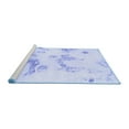 thumbnail image 2 of Ahgly Company Machine Washable Indoor Square Oriental Blue Modern Area Rugs, 3' Square, 2 of 4