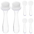 thumbnail image 4 of 6pcs Nail Cleaning Tools Durable Manicure Dust Brushes for Home & Salon Use, Transparent Design for Easy Nail & Face Cleaning, 4 of 5