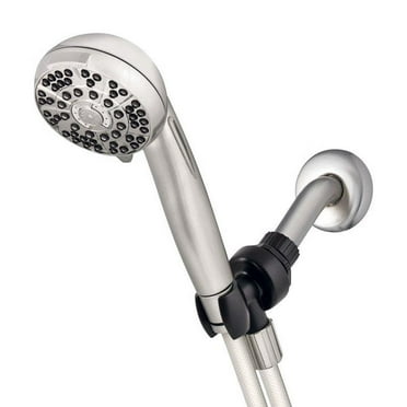 Waterpik PowerPulse  Brushed Nickel 6 settings Handheld Showerhead 1.8 gpm