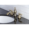 thumbnail image 3 of Kingston Brass KC7061AL Vintage 8" Widespread Bathroom Faucet, Polished Chrome, 3 of 7